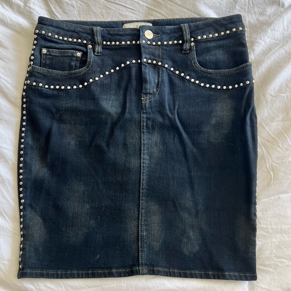 IRO Denim Skirt with nano studs